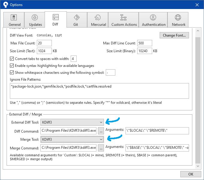 Source Tree Diff Tool